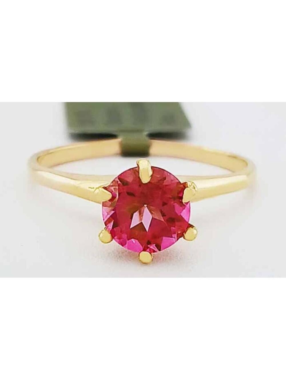 GENUINE 1.15 Cts PINK SAPPHIRE RING 10K GOLD - FREE CERTIFICATE APPRAISAL - NWT